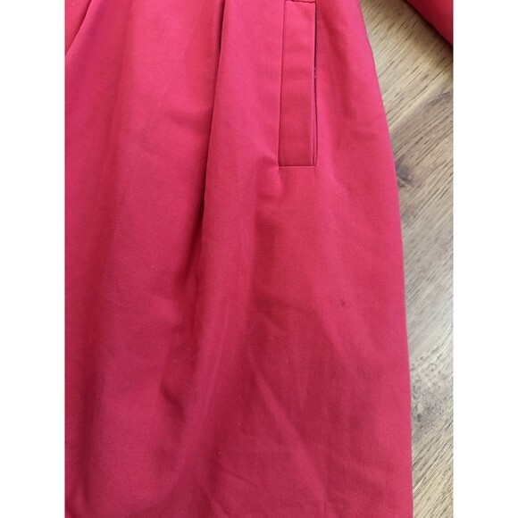 VTG 70s Rothschild Red Girls Coat (6X) Union Made ILGWU, Lined Hood Swing Coat - Picture 13 of 16